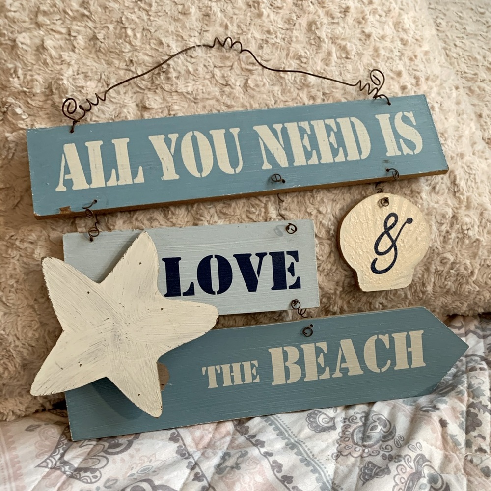 Beach Nautical Theme Hanging Wall Decor
